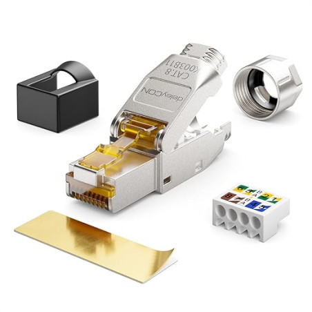 CONECTOR RJ45 CAT 8 FTP AUTOCRIMPABLE