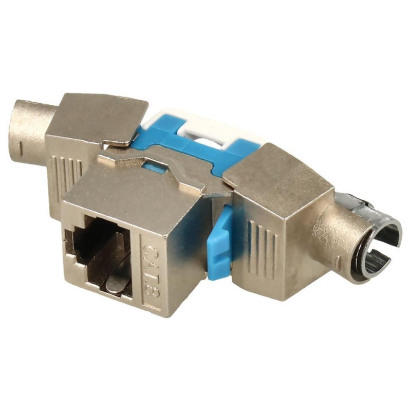 CONECTOR RJ45 HEMBRA CAT 8 FTP AUTOCRIMPABLE
