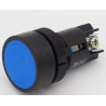PULSADOR DE BOTON 22MM N/ABIERTO AZUL