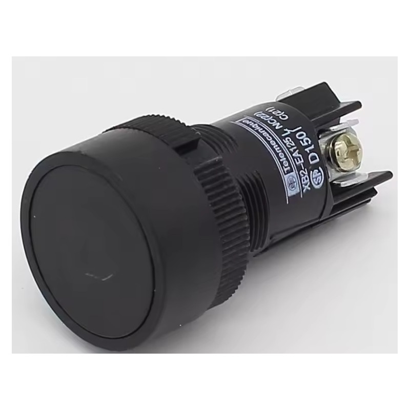 PULSADOR DE BOTON 22MM N/ABIERTO NEGRO