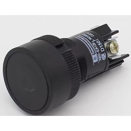 PULSADOR DE BOTON 22MM N/ABIERTO NEGRO