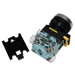 INTERRUPTOR DE BOTON 22MM 220V AMARILLO