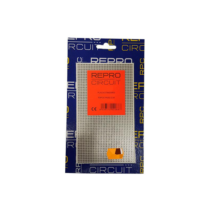 PLACA PERFORADA BAQUELITA TOPOS 90X155MM