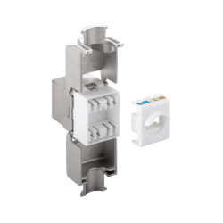 CONECTOR HEMBRA RJ45 FTP CAT 6 PANEL AUTOCRIMPABLE