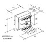 TRANSFORMADOR ABIERTO 230V- 12 12V 1A