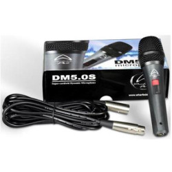 MICROFONO DE MANO WHARFEDALE DM5 0S CABLE XLR 5m
