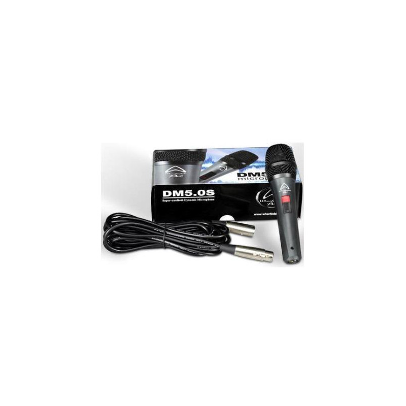 MICROFONO DE MANO WHARFEDALE DM5 0S CABLE XLR 5m