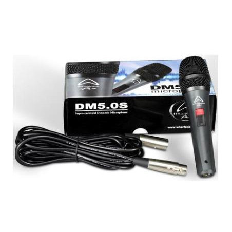 MICROFONO DE MANO WHARFEDALE DM5 0S CABLE XLR 5m