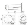 CONTACTO MAGNETICO N C  EMPOTRABLE DH 35 805