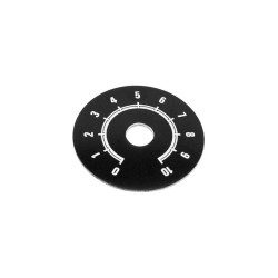 CARATULA CIRCULAR ADHESIVA NEGRA 50 DIAMETRO