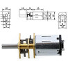 MOTOR REDUCTOR 12FN20 DC3 6V 300RPM 3X10MM