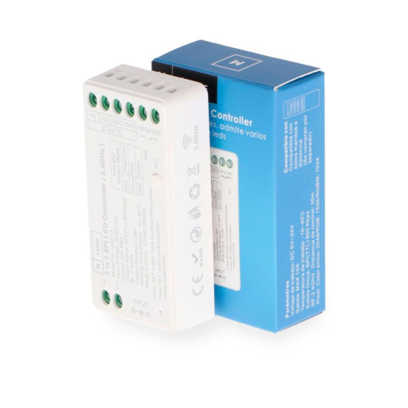 CONTROLADOR REGULAR 3 EN 1 SPI/IC LED RGBW