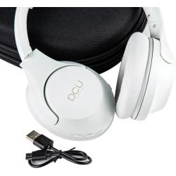 AURICULAR DIADEMA BT BLANCO DCU CANCELACION RUIDO