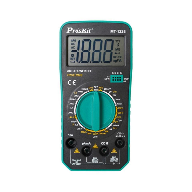 MULTIMETRO DIGITAL TRUE-RMS CAT III 1000V