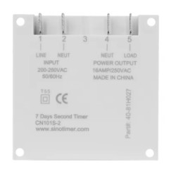 PROGRAMADOR DIG  SEMANAL 12V INTERVALO 1 SEGUNDO