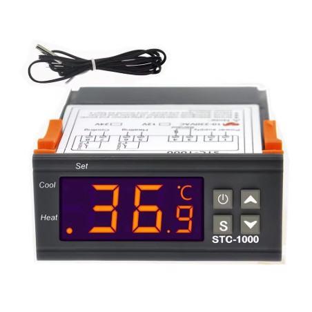 TERMOSTATO DIGITAL AC 110V-220V 10A RANG -50º 99ºC