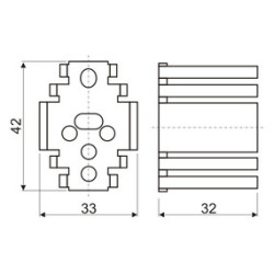 DISIPADOR DE ALUMINIO 62 cm²