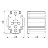 DISIPADOR DE ALUMINIO 62 cm²