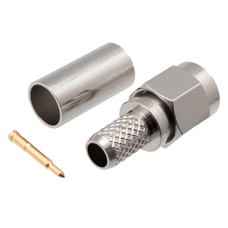 CONECTOR SMA MACHO CRIMPAR RG58