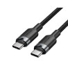 CABLE USB 2 0 A TIPO C 3A 2M  60W NEGRO