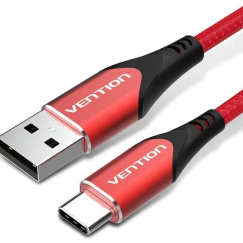 CABLE USB 2 0 A TIPO C 1 5M  ROJO
