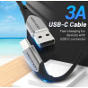 CABLE USB 2 0 A TIPO C 50cm GRIS