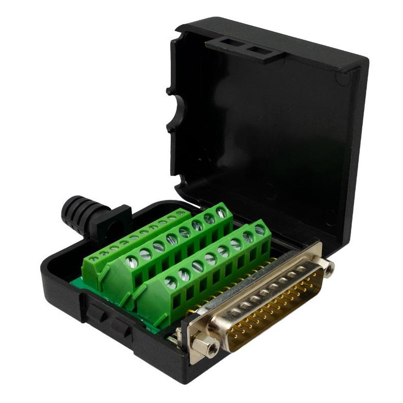 CONECTOR DB25 MACHO CONEXION A TORNILLO