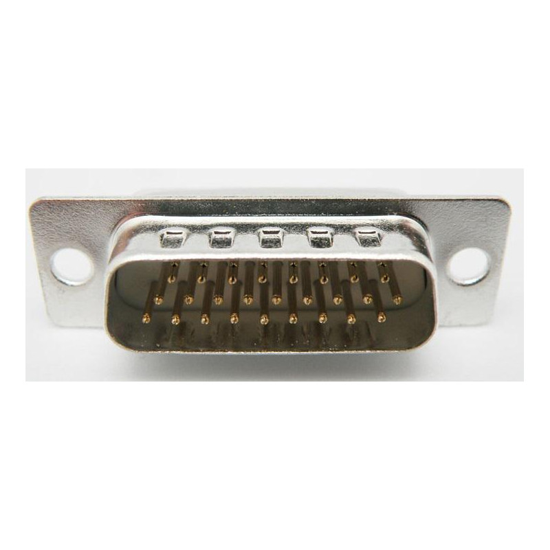 CONECTOR SUB-D26 MACHO 26 PINES 3 FILAS SOLDAR