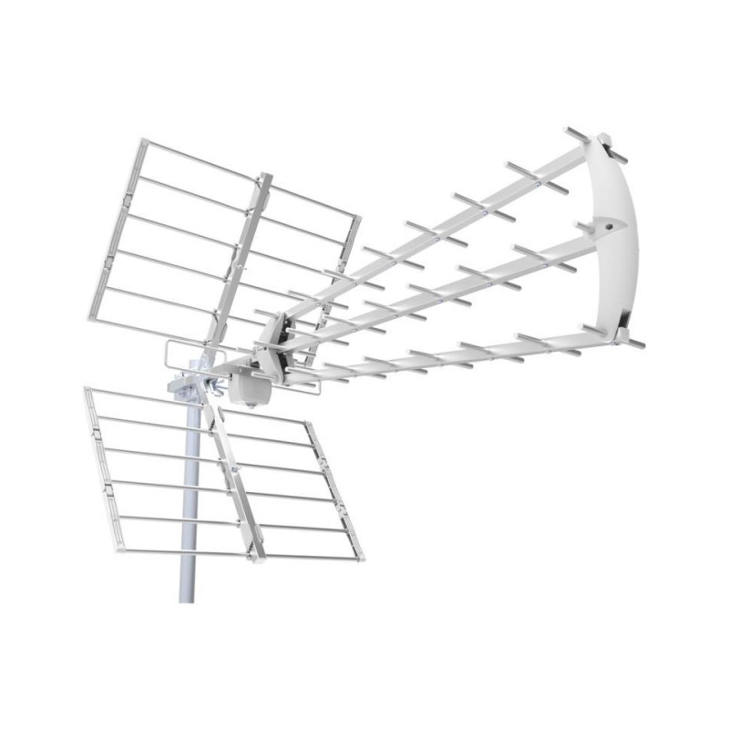ANTENA UHF TRIPLEX DIGITAL HD CON FILTRO 5G BLANCA