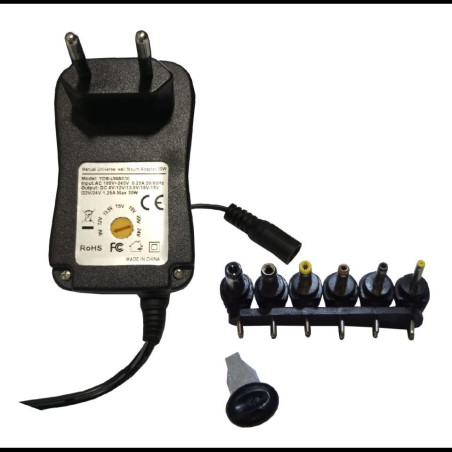 ALIMENTADOR SALIDA REGULABLE 9-24VDC 2800mAh