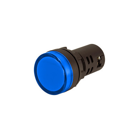 PILOTO LED MULTICHIP AZUL 12VAC/VDC IP65 Ø22mm