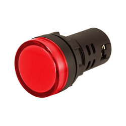 PILOTO LED MULTICHIP ROJO 12VAC/VDC IP65 Ø22mm