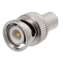 ADAPTADOR BNC MACHO A RCA HEMBRA METAL