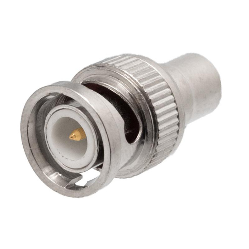 ADAPTADOR BNC MACHO A RCA HEMBRA METAL