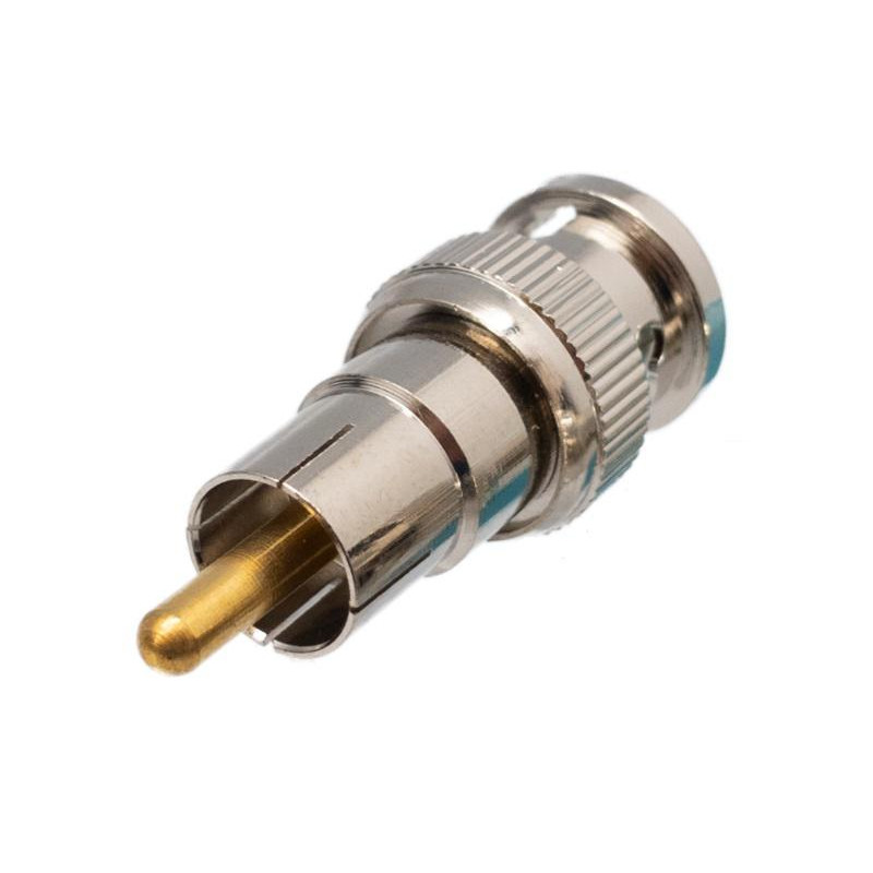 ADAPTADOR BNC MACHO A RCA MACHO METAL