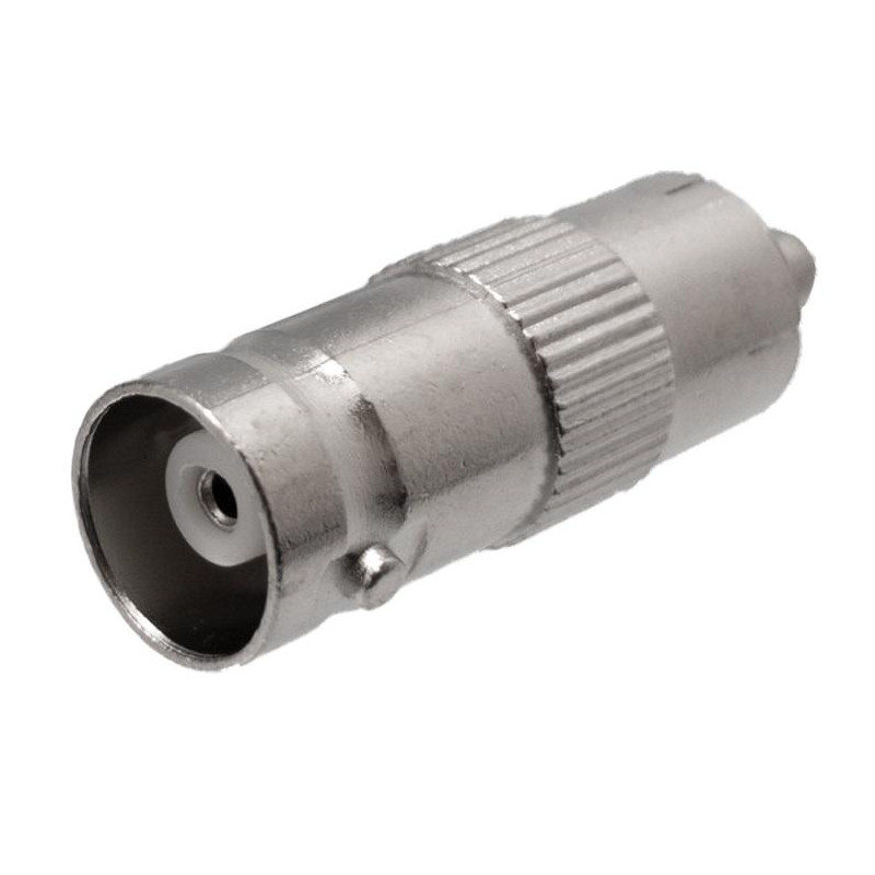 ADAPTADOR BNC HEMBRA A RCA MACHO METAL
