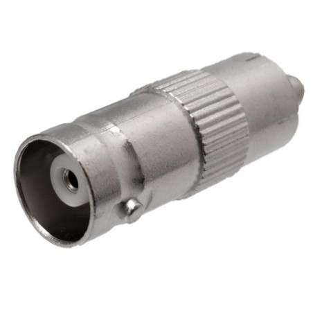 ADAPTADOR BNC HEMBRA A RCA MACHO METAL