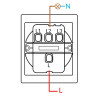 INTERRUPTOR SIMPLE MODELO CC BLANCO