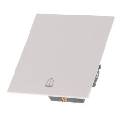 INTERRUPTOR PULSADOR PARA TIMBRE COLOR BLANCO 