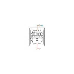 INTERRUPTOR PULSADOR PARA TIMBRE COLOR BLANCO 