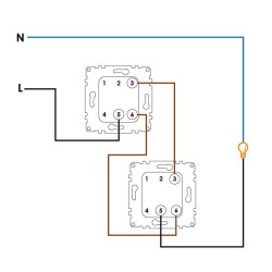 INTERRUPTOR CONMUTADO UNIVERSAL COLOR BLANCO 