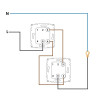 INTERRUPTOR CONMUTADO UNIVERSAL COLOR BLANCO 