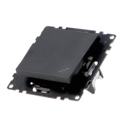 INTERRUPTOR CONMUTADO UNIVERSAL COLOR NEGRO