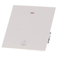 PULSADOR CON INDICADOR LUMINOSO UNIVERSAL BLANCO