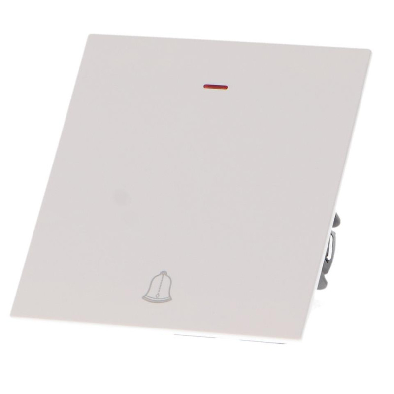 PULSADOR CON INDICADOR LUMINOSO UNIVERSAL BLANCO