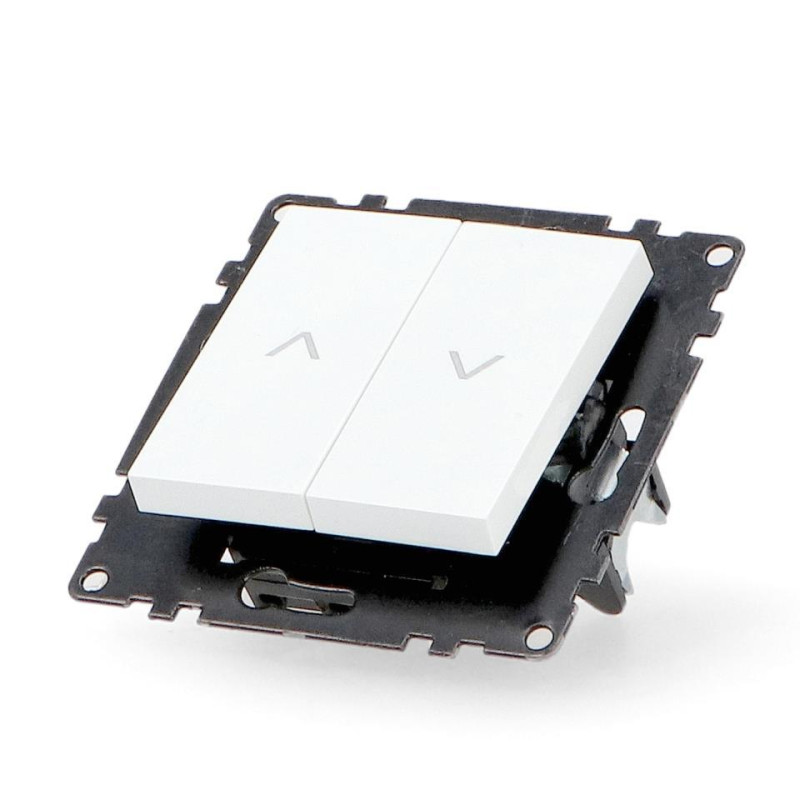 PULSADOR DOBLE UNIVERSAL PARA PERSIANAS BLANCO