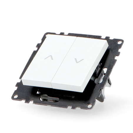 PULSADOR DOBLE UNIVERSAL PARA PERSIANAS BLANCO
