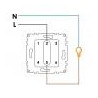 INTERRUPTOR SIMPLE UNIVERSAL SERIE PJ BLANCO