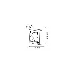 CAJA DE MECANISMOS DE SUPERFICIE 84X84X32