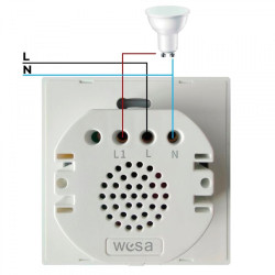 INTERRUPTOR TACTIL UNIVERSAL COLOR NEGRO CRISTAL